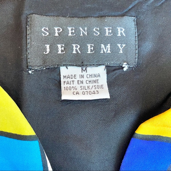 VTG Spenser Jeremy Rainbow Check Button-Up Vest - Picture 5 of 6